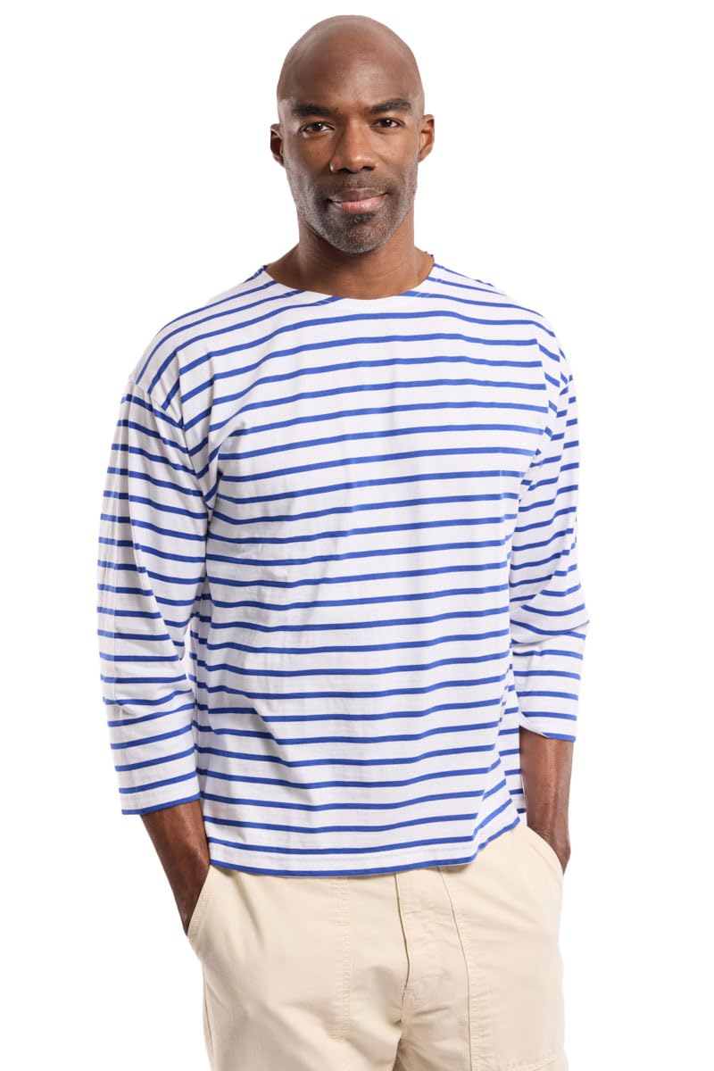 Armor Lux Herren Beg Meil T-Shirt, Mehrfarbig (Blanc/Etoile Dw5)