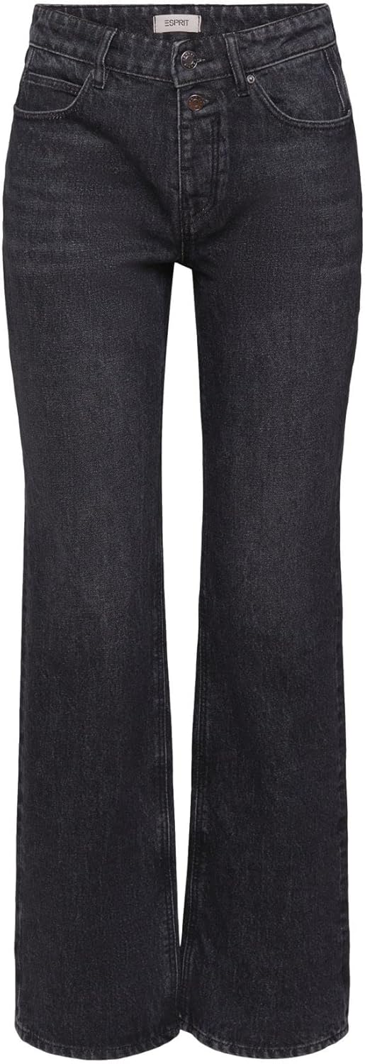 ESPRIT Damen Jeans 24W / 30L 921/Grey Dark Wash, 24W / 30L 921/Grey Dark Wash