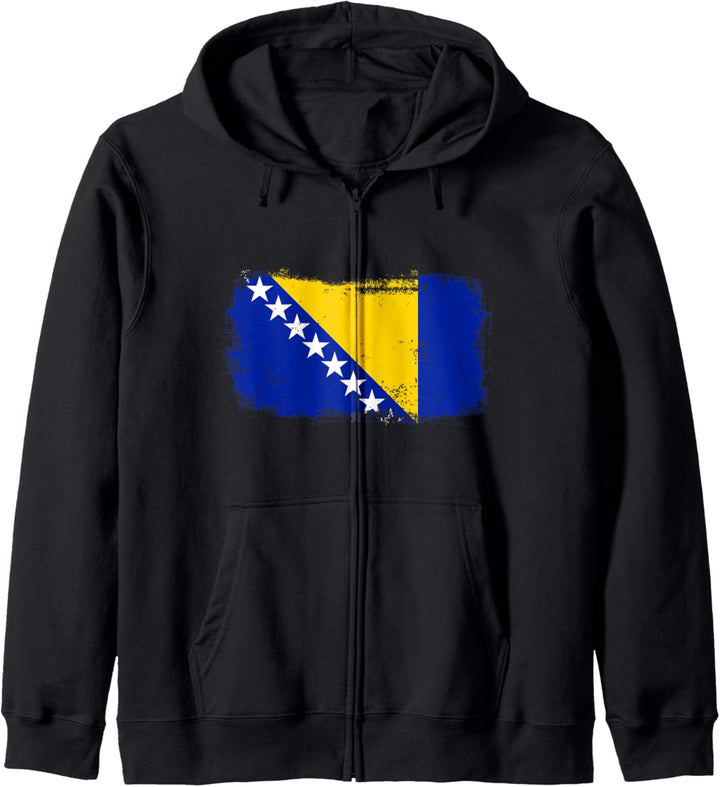 Nationalflagge von Bosnien und Herzegowina Kapuzenjacke