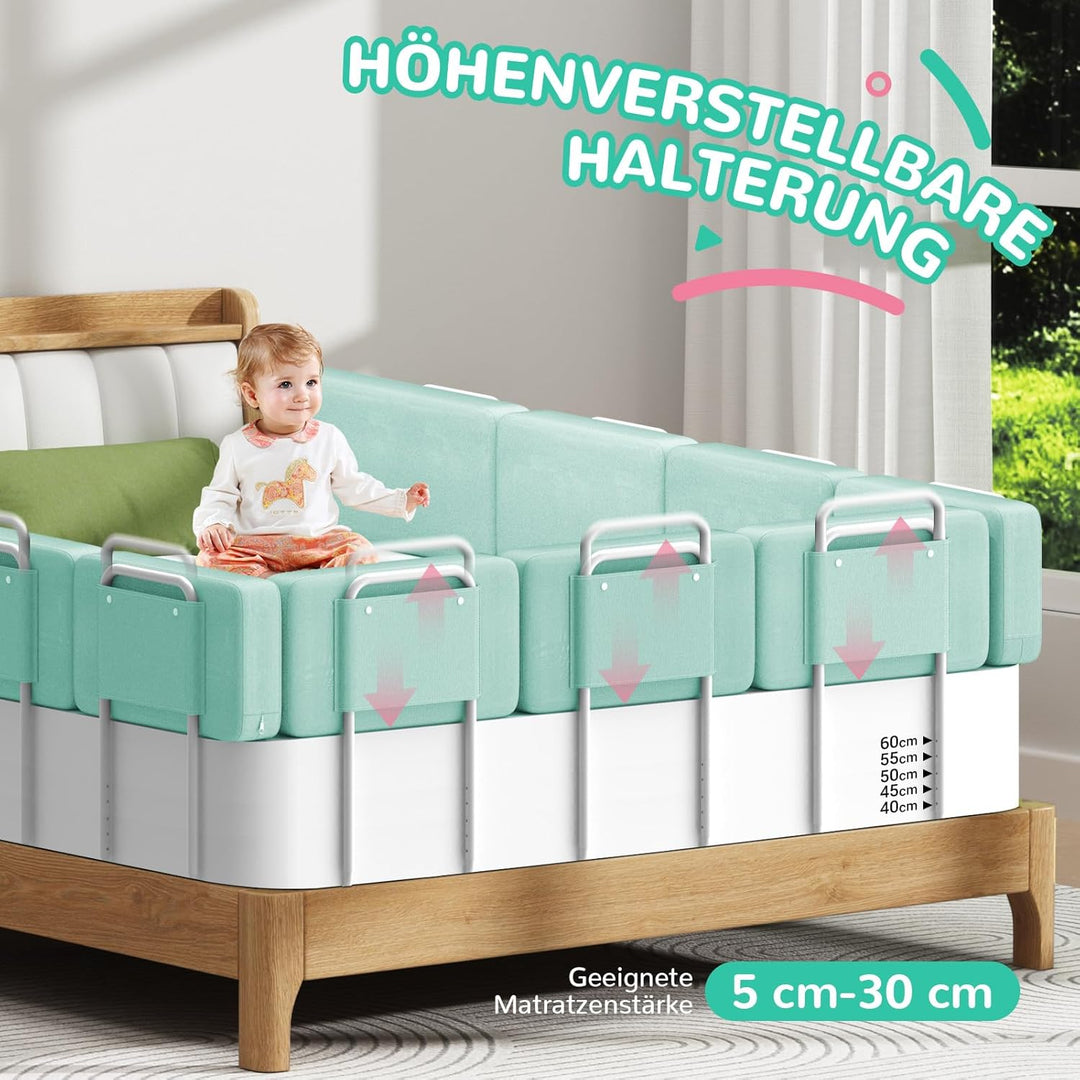 Soontrans Rausfallschutz Bett, Sorgt für Süsse Träume für Ihren Kleinen, Rausfallschutz Boxspringbet