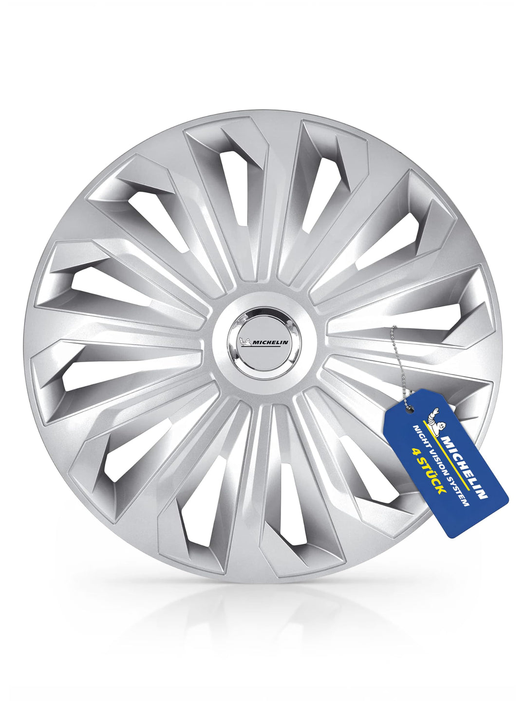 Michelin 92002 41006 Radkappen 15 Zoll Universal Radzierblenden Monique 4er Set Fürs Auto ABS Kunsts