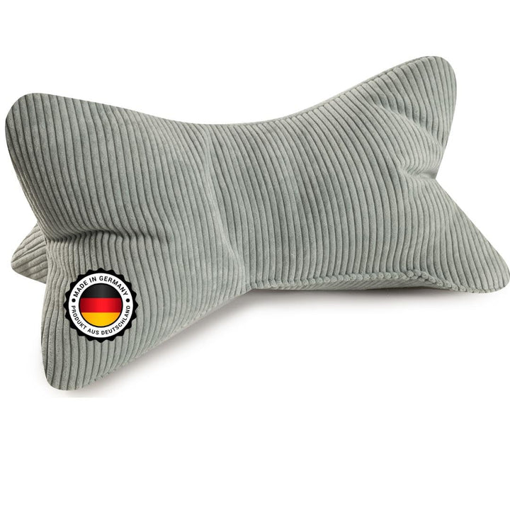 Leseknochen Selma Cord Look ergonomische Form für Nacken- oder Lendenstütze Flexible Stütze für Büch