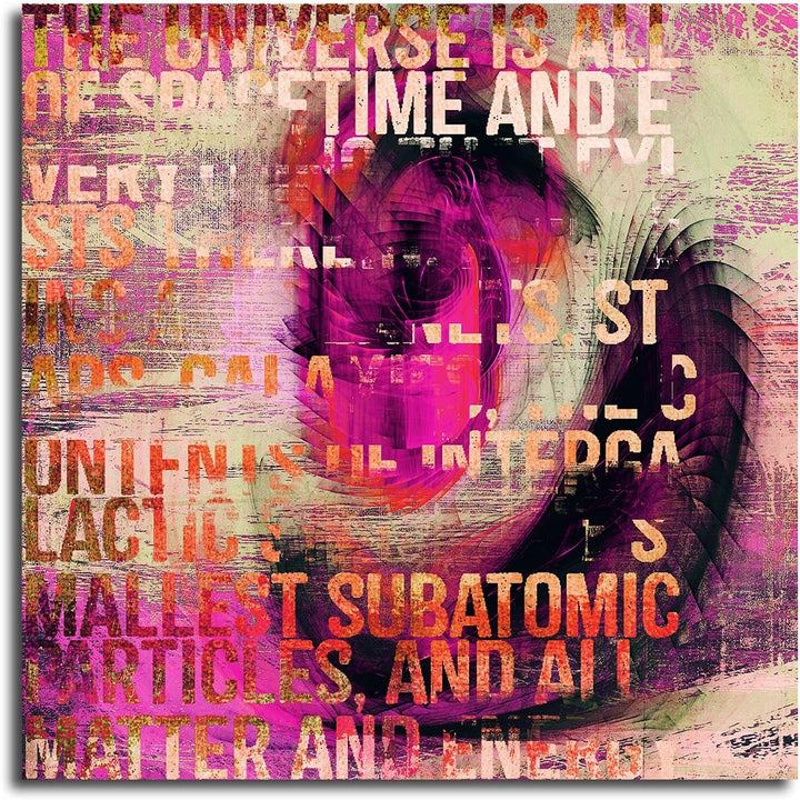 The Universe is a space of Time - Abstraktes Bild auf Leinwand Abstrakt143- dekorativer Einteiler Wa