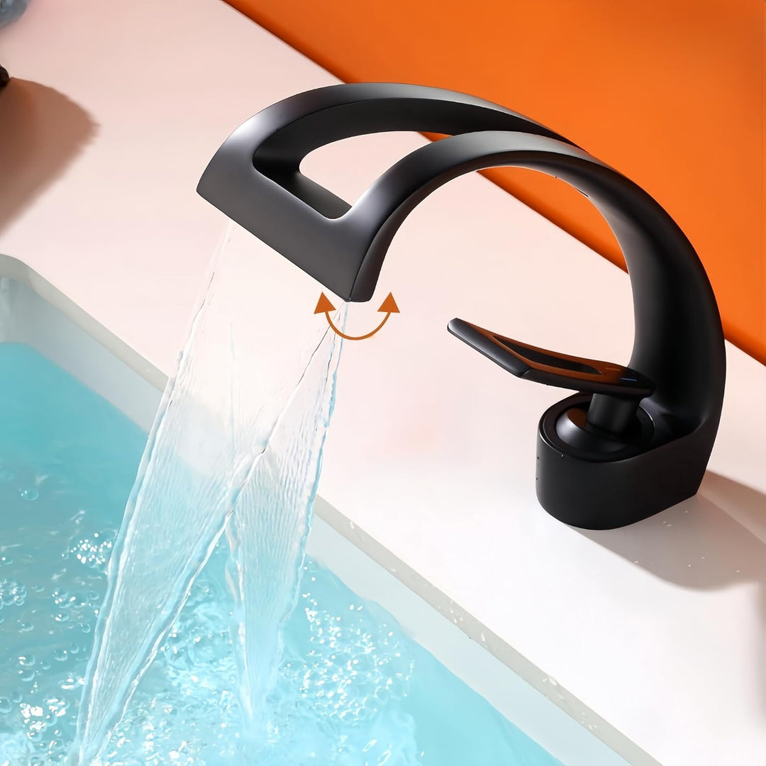 Wasserhahn Bad Chrom, Wasserfall Wasserhahn Bad Waschtischarmatur Wasserfall Waschbecken Armatur War