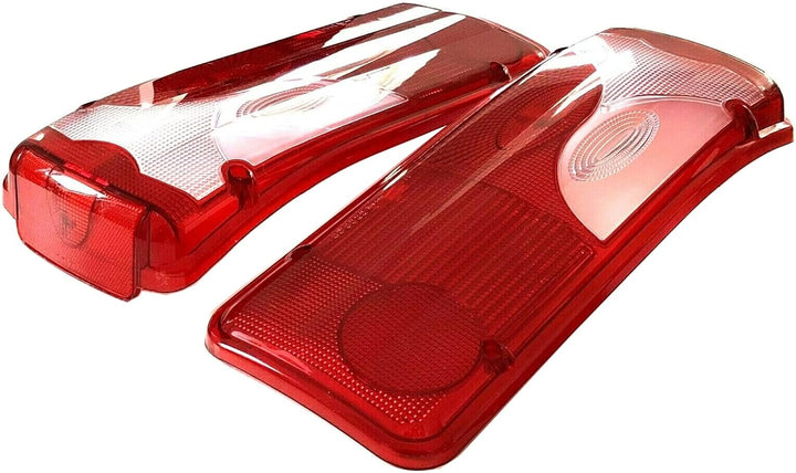 MelTruck® 2x Lichtscheibe Rücklichtglas Heckleuchte Ersatzglas Weiss SET