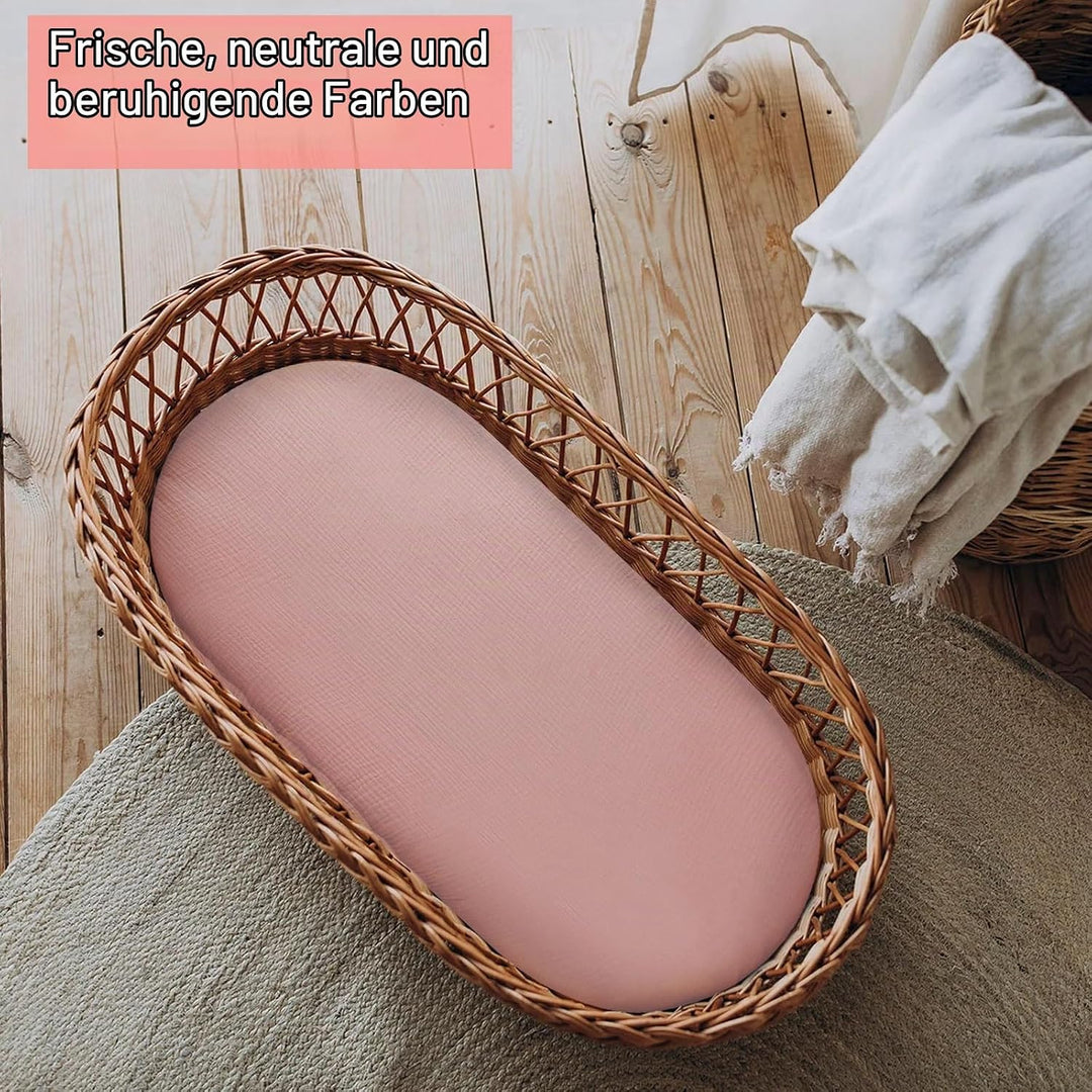 Spannbettlaken Kinderwagen,Spannbettlaken 70x35cm Spannbettlaken Spannbettlaken Beistellbett Kinderw