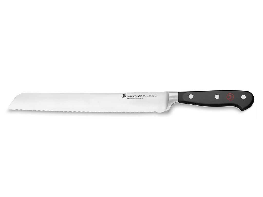 WÜSTHOF Classic Brotmesser 23 cm, Schwarz Schwarz 23 cm Brotmesser, Schwarz 23 cm Brotmesser
