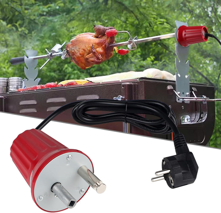 Grillmotor Elektromotor Grill Barbecue Rotisserie-Motor ABS DC 220V-240V Regelbar Outdoor BBQ Grill