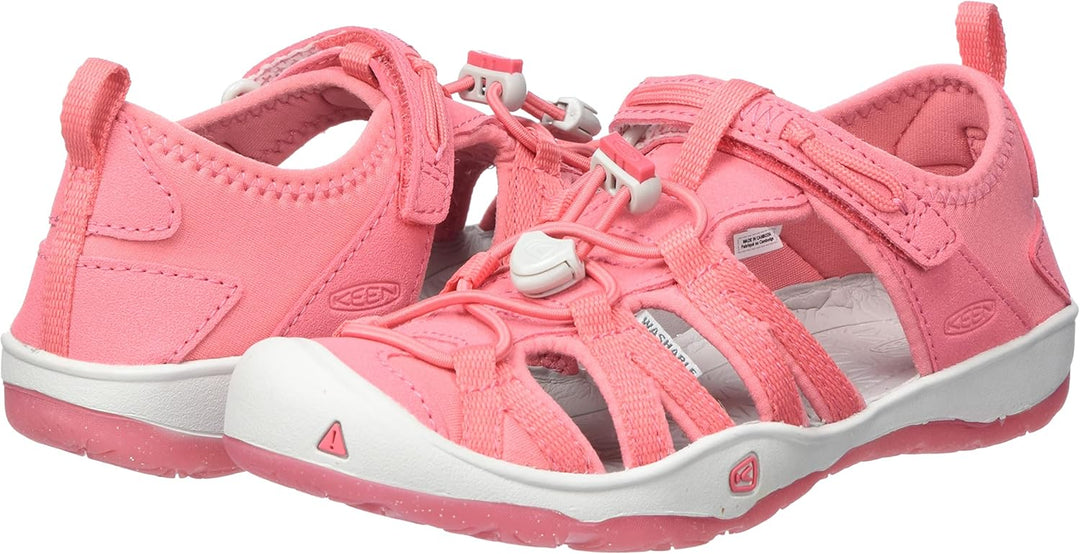 KEEN Kids Moxie Closed Toe Casual Sandal, Tea Rose/Vapor, 7 US Unisex Toddler