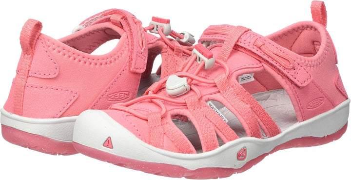 KEEN Kids Moxie Closed Toe Casual Sandal, Tea Rose/Vapor, 7 US Unisex Toddler