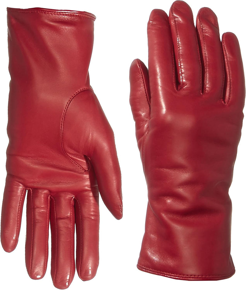 Roeckl Damen Handschuhe Classic, Einfarbig 6.5 (Herstellergrösse: 6.5) Rot (Red 450), 6.5 (Herstelle