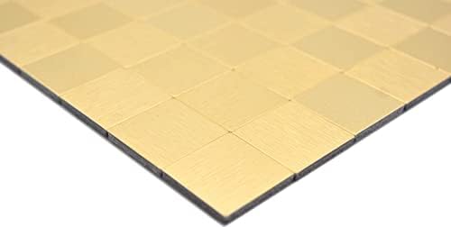 Mosaikfliese Selbstklebende Mosaike metall gold Küche Wand Bad MOS200-4G25_f