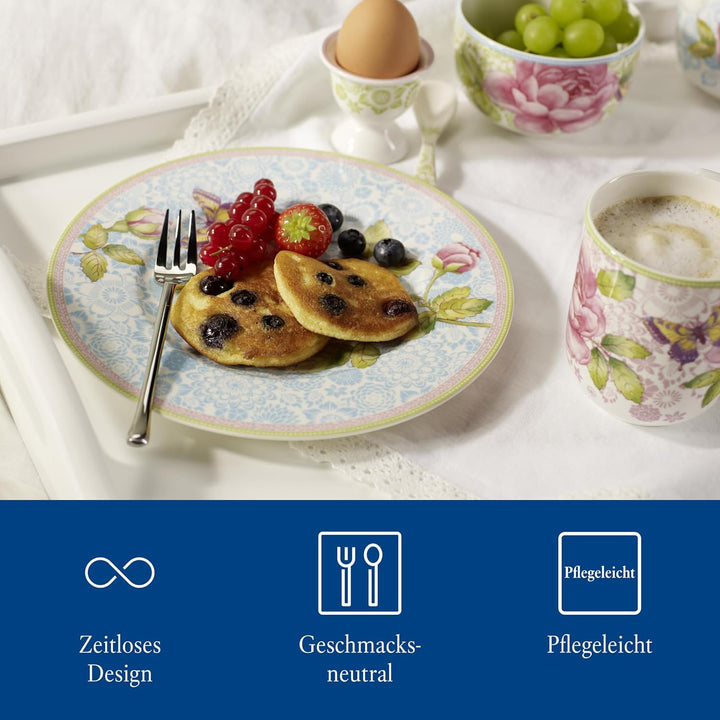 Villeroy &amp; Boch - Udine Besteckset 70-teilig Silber, Spülmaschinenfest, Besteck Set für 12 Personen,