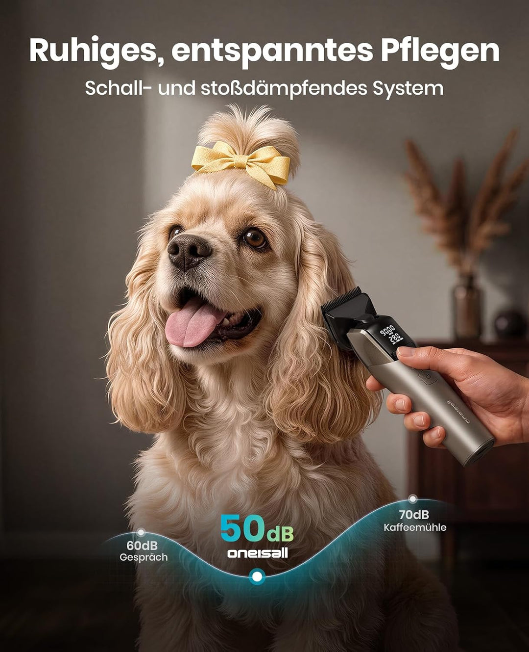 oneisall Profi Schermaschine Hund Langhaar