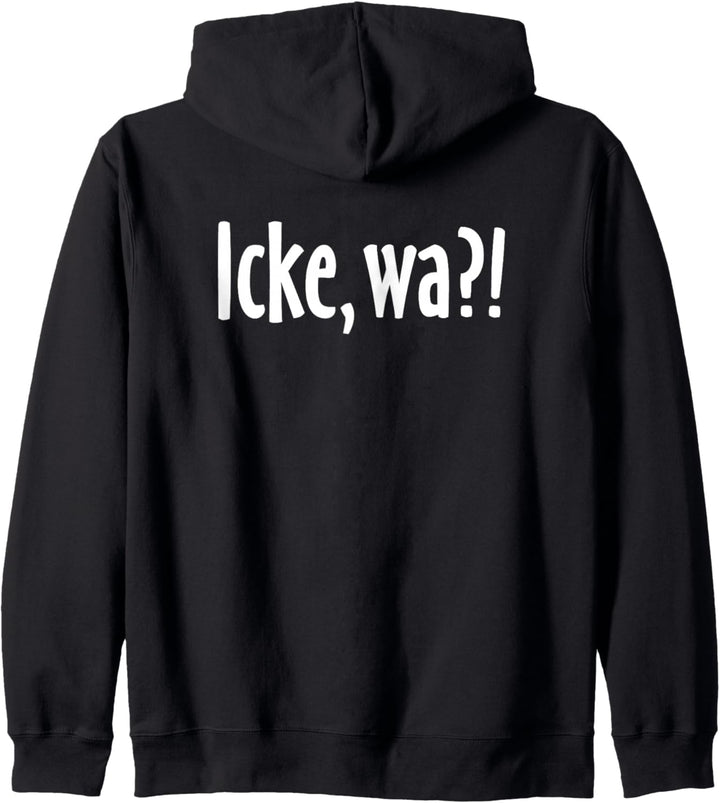 Icke wa?! (Weiss) Berliner Schnauze Berlin Kapuzenjacke