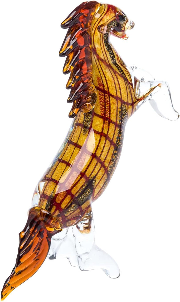 Glas Pferd Hengst im Murano Stil 30cm Glasfigur Skulptur glass figure horse