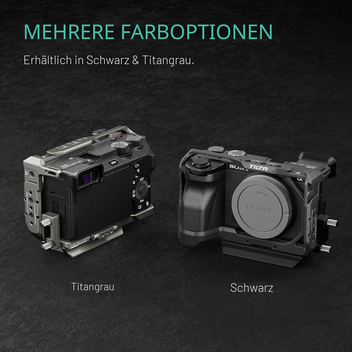 Tilta A6700 Cage, Kamerakäfig Kompatibel mit Sony a6700 mit Arca Grundplatte und HDMI Kabelklemme -
