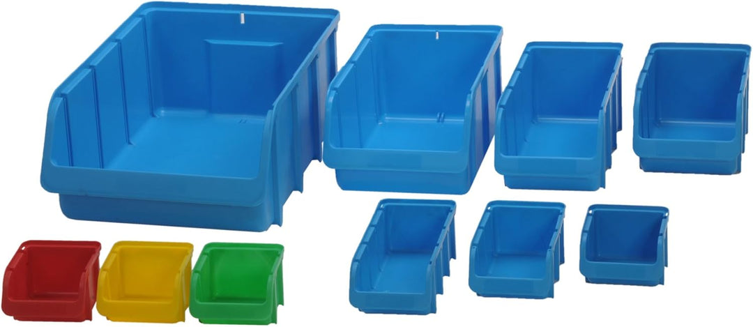hünersdorff 675200 Sichtbox / Stapelbox / Lagerbox in Grösse 5, stapelbar, Farbe: Gelb Gelb 5, Gelb