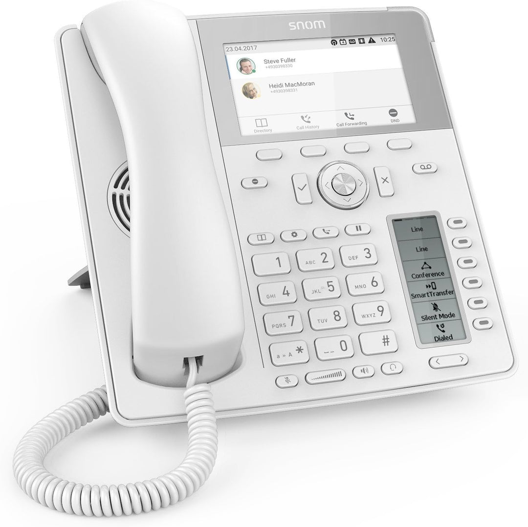 Snom D785 IP Telefon, SIP Tischtelefon Farbe + SmartScreen, 12 SIP-Identitäten, Sensorhakenschalter,