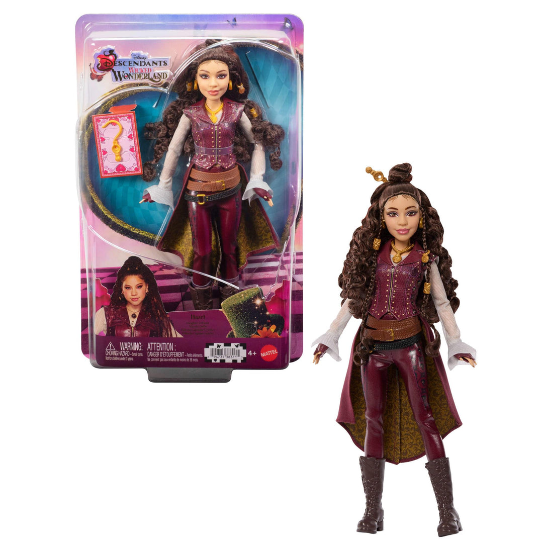 Mattel Disney „Descendants: Wicked Wonderland“ Modepuppe und Accessoires, Hazel Hook, Tochter von Ca