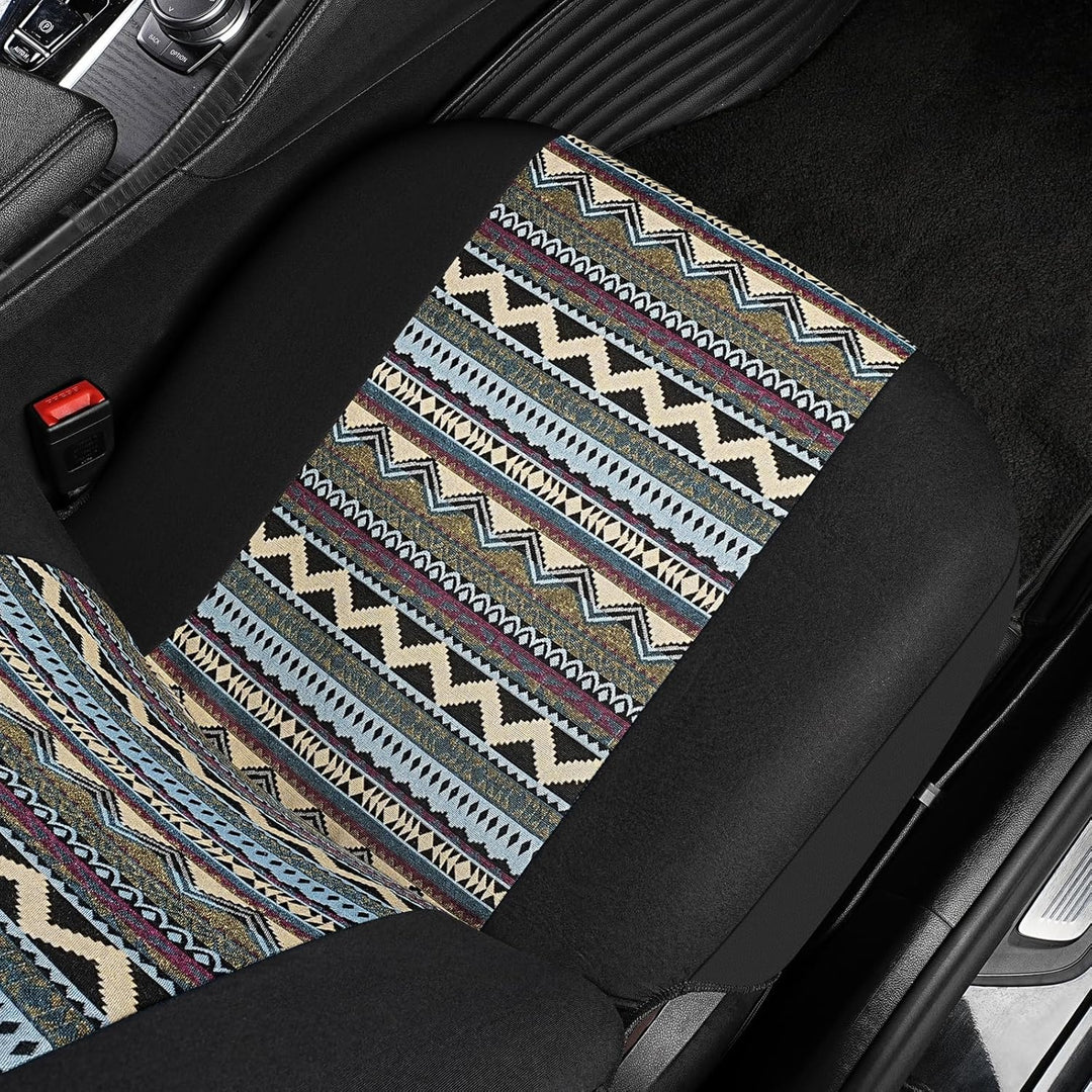 SOBONITO Auto-Sitzbezüge Vordersitze Universal,Bohème-Stil,Auto-Sitzschoner,Auto-Schonbezüge,Schwere