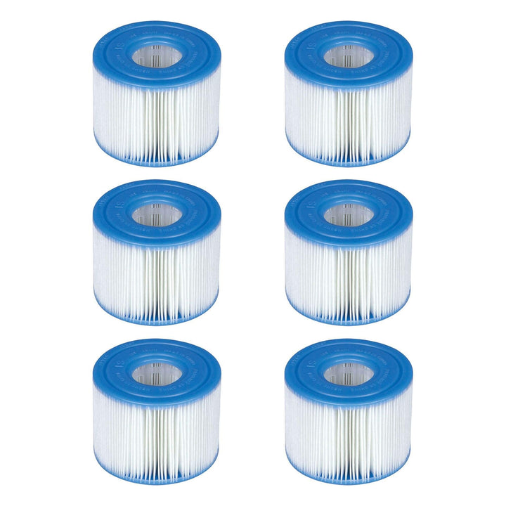 Intex, Filterkartusche für Easy-Set- / PureSpa-Pool, 29001E, Typ S1, 6 Stück 6 Pack, 6 Pack