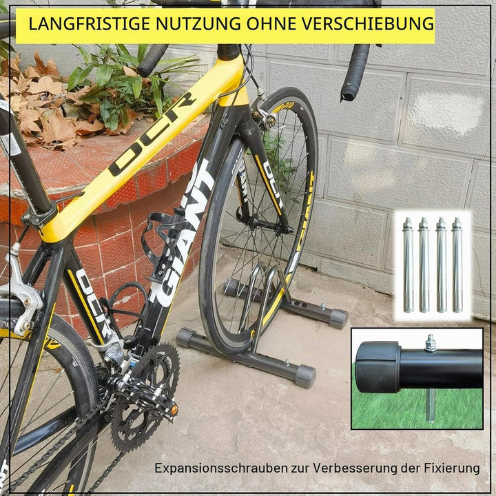 Fahrradständer Boden- und Wandmontage Fahrradparkplatz Fahrradständer Freistehend Boden