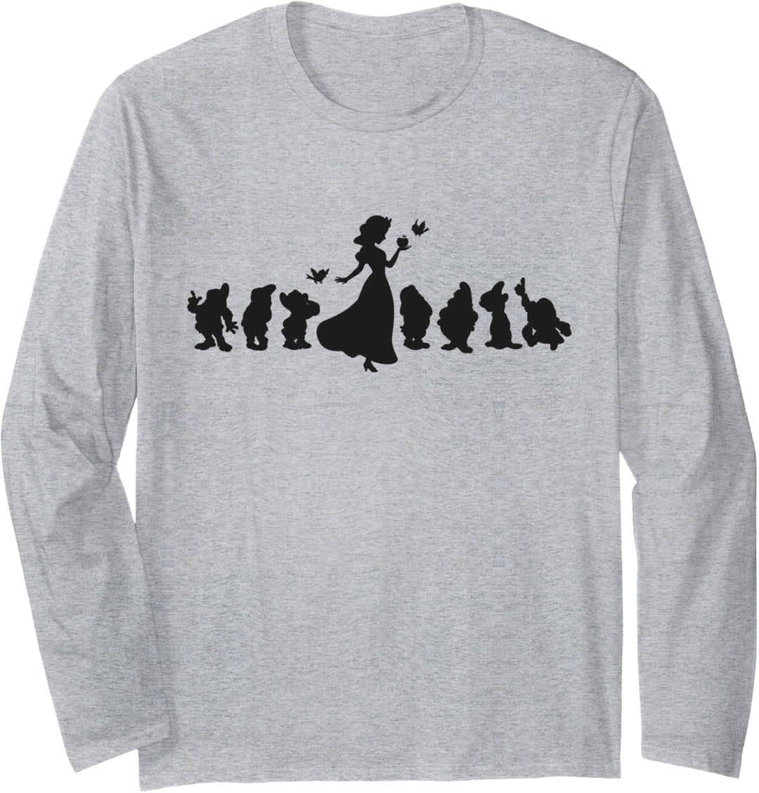 Disney Snow White and The Seven Dwarfs Silhouettes Langarmshirt