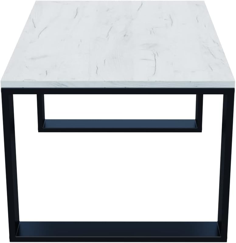 AKKE Couchtisch Wohnzimmertisch Beistelltisch Tisch Für Wohnzimmer Weiss Craft 100 x 40 x 55 L:100cm
