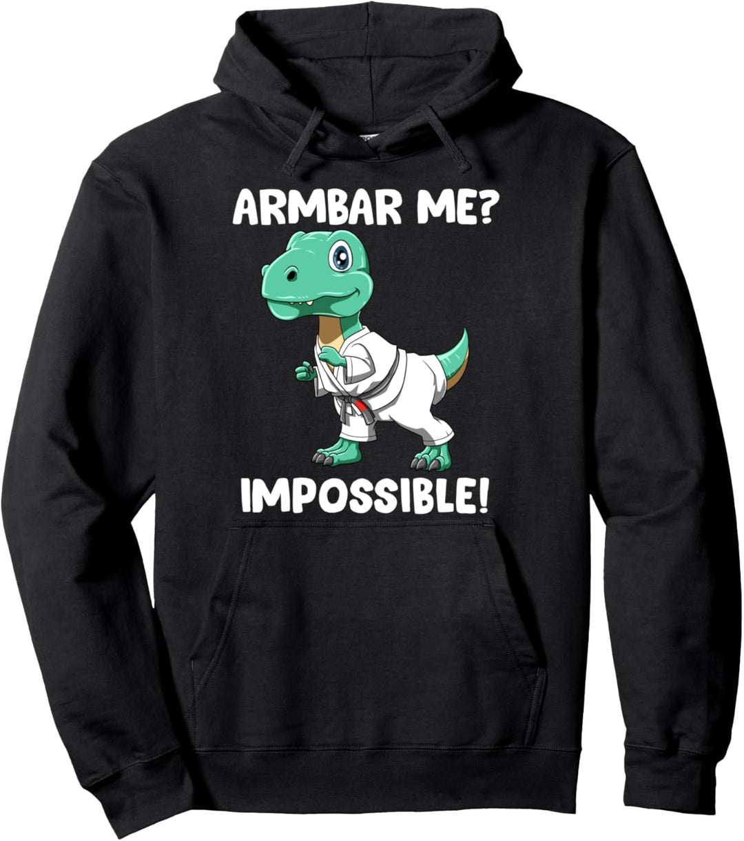 Lustiger Armbar T-Rex Brazilian Jiu-Jitsu, BJJ und Grappling Pullover Hoodie