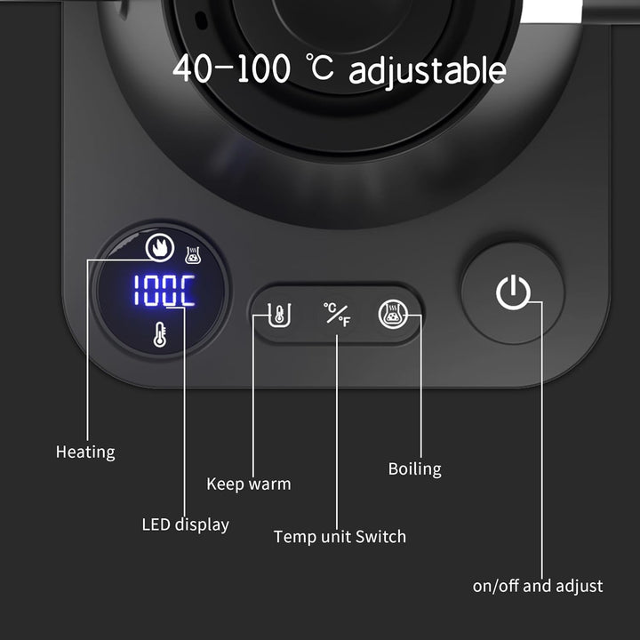 RHD heisswasserspender mit Echtzeit-temperatureinstellung, schwanenhals wasserkocher, kitchen aid wa