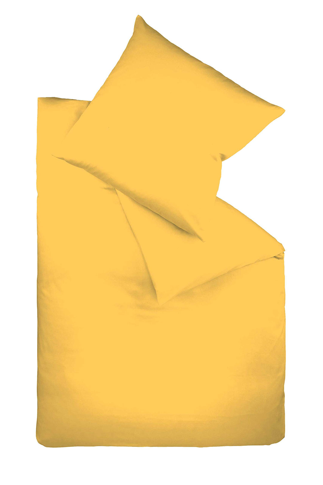 Fleuresse Colours Bettwäsche, Uni-Mako-Satin, goldgelb, 135 x 200 cm Sonne 135/200 Uni, Sonne 135/20