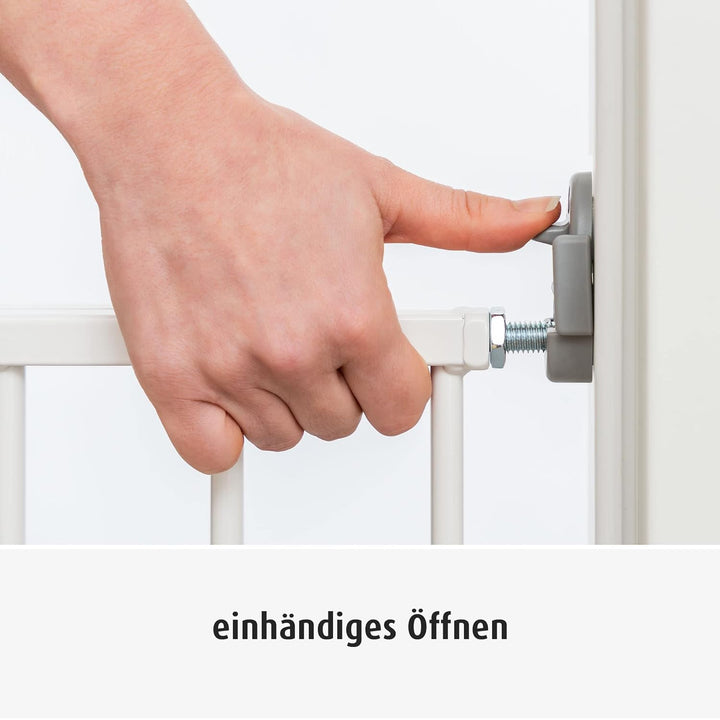 reer Türgitter und Treppengitter Basic zum Schrauben, Metall, stabiler Halt, Durchgangsbreite 68-106