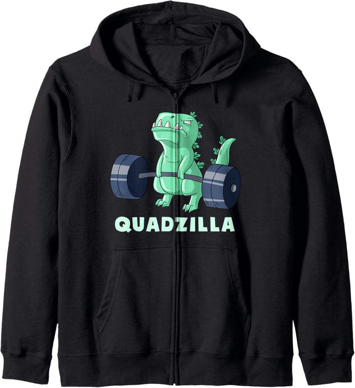 Quad Bein Übung Muskel Dinosaurier Gym Monster Body Building Kapuzenjacke