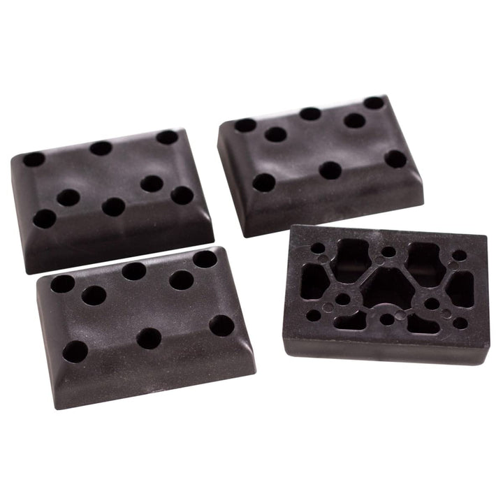 MR. DEKO® Strandkorb PE Gleiter 4er Set | Bodenabstandshalter Füsse für Möbel | Möbelfüsse Schraubba