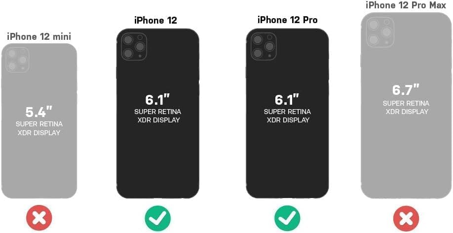 OtterBox Defender Series Screenless Edition Schutzhülle für iPhone 12 & iPhone 12 Pro (nur Hülle) –