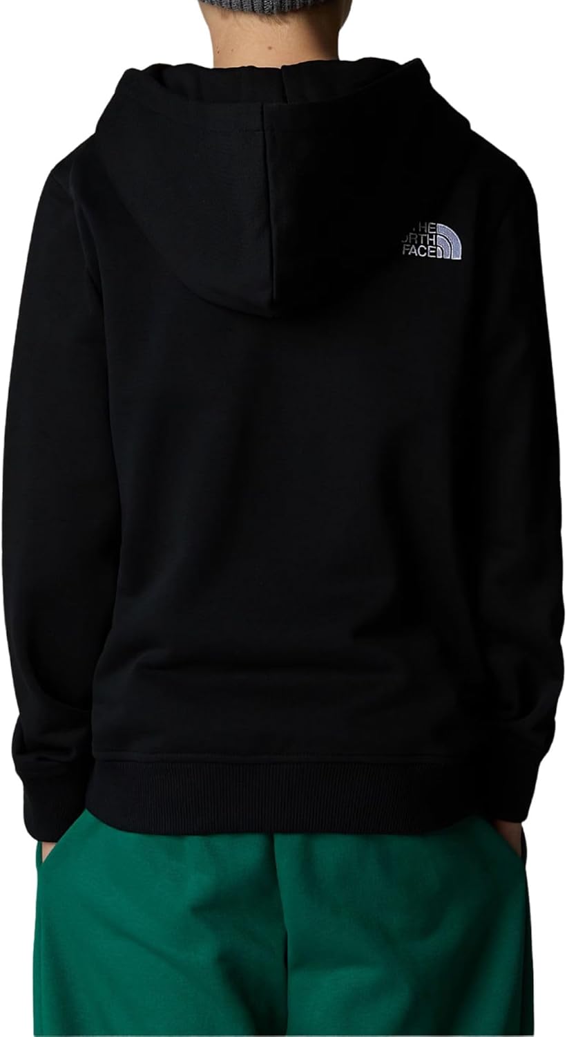 The North Face Unisex Kinder Boy’s Drew Peak P/O Hoodie Kapuzenpullover (1er Pack) L Tnf Black, L Tn