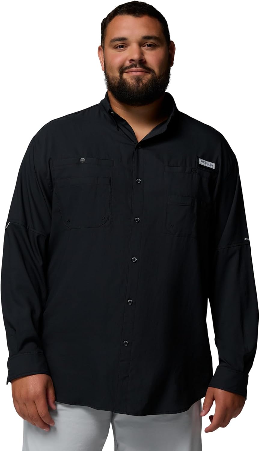 Columbia Herren Tamiami Ii Long Sleeve Shirt Langarmshirt XL Schwarz, XL Schwarz
