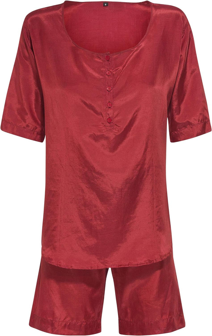 Cocoon Adventure Nightwear Damen, Pyjama L Raspberry, L Raspberry