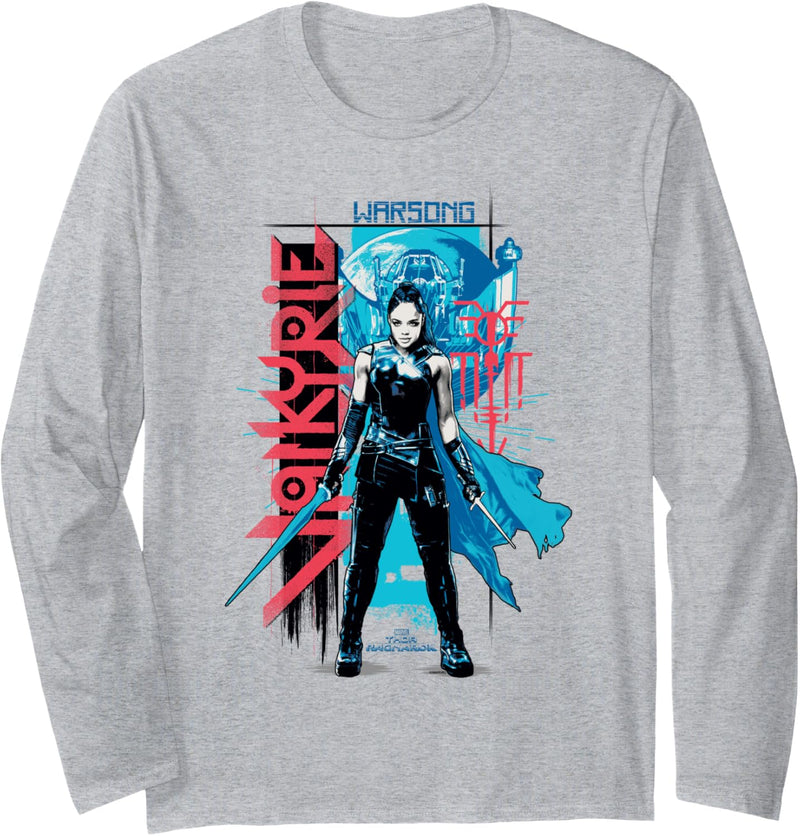 Marvel Thor: Ragnarok Valkyrie Warsong Portrait Langarmshirt