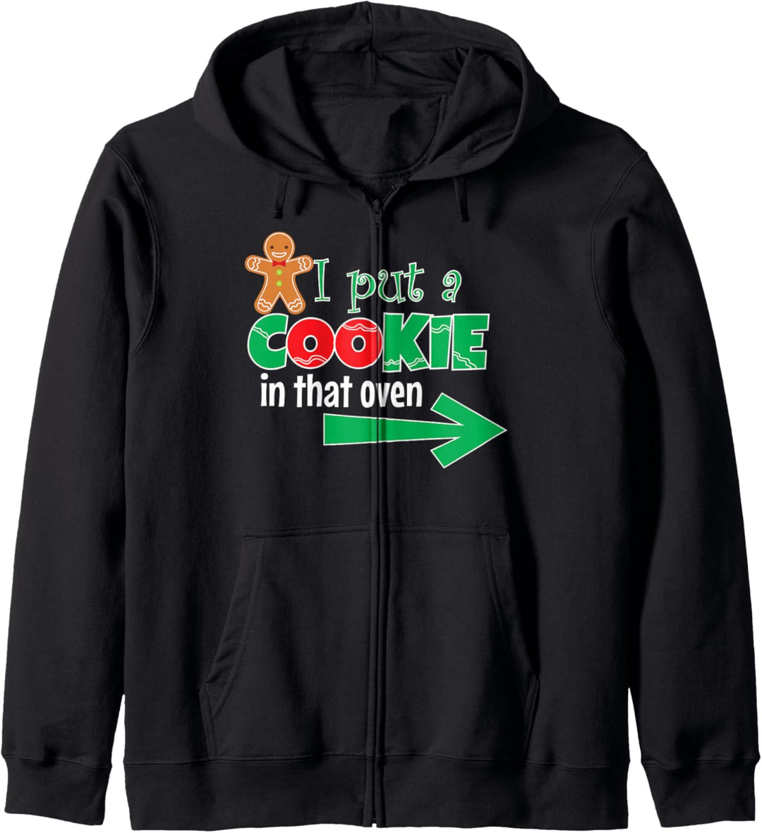 Cookie in That Oven Christmas Pregnancy Announcement Dad Kapuzenjacke