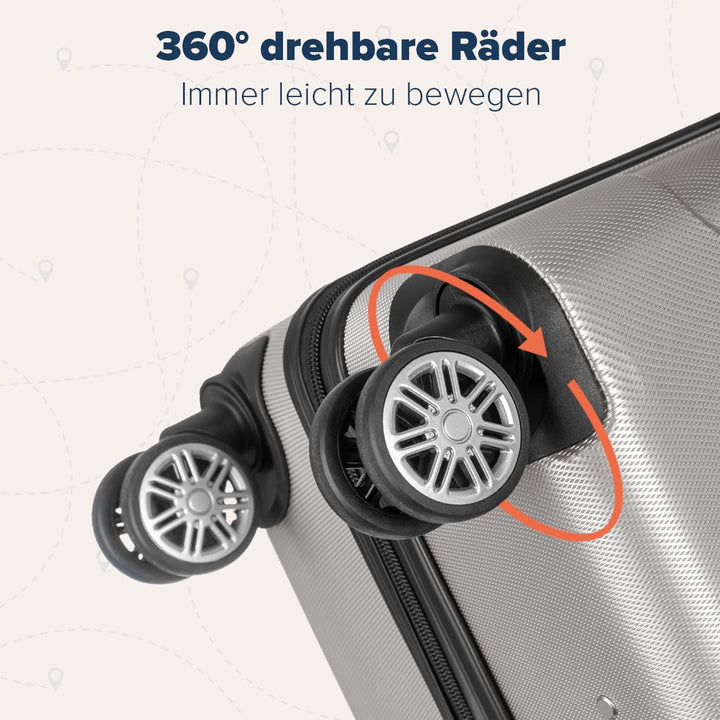 TRVLMORE Handgepäck Koffer 55x40x20cm, Koffer & Trolleys, Reisekoffer mit Rollen, Handgepäck Trolley
