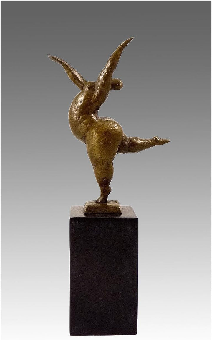 Kunst & Ambiente - Bronzeskulptur - XXL Tänzerin - balancierend - signiert Milo - Bronzefigur