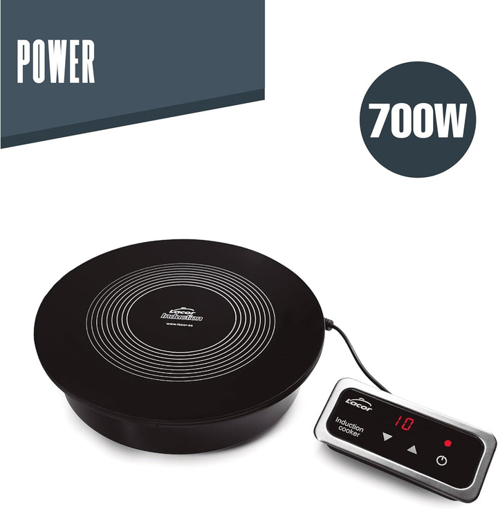 Lacor 69139 Induktionskochfeld 18 cm 700 W mit Regler