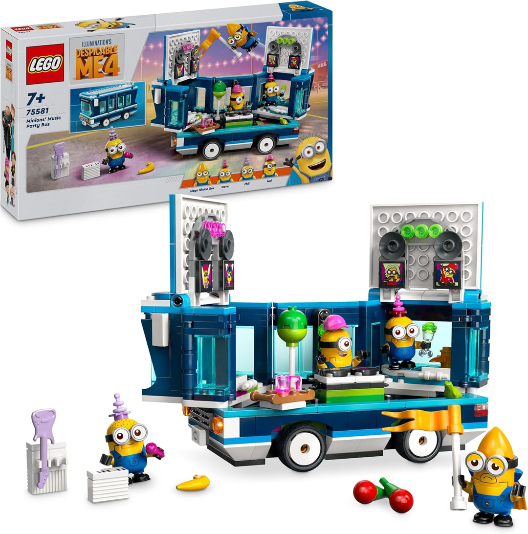 LEGO Ich – Einfach unverbesserlich 4 Minions und der Party Bus, Spielset zu Ich – Einfach unverbesse