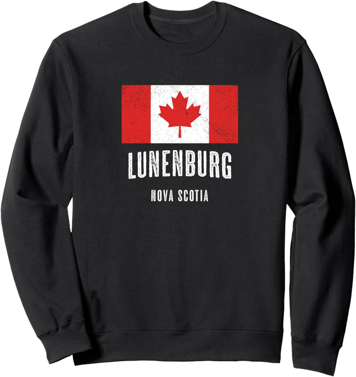 Stadt von Lunenburg - KANADA | Kanadische Flagge Souvenir - Sweatshirt