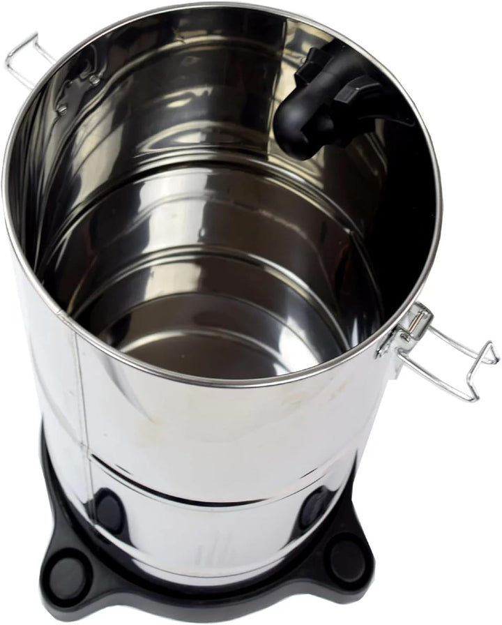 Syntrox 2 in 1 Edelstahl Aschesauger + Staubsauger Titana, Leicht und handlich, 4 Laufrollen, 1600 W