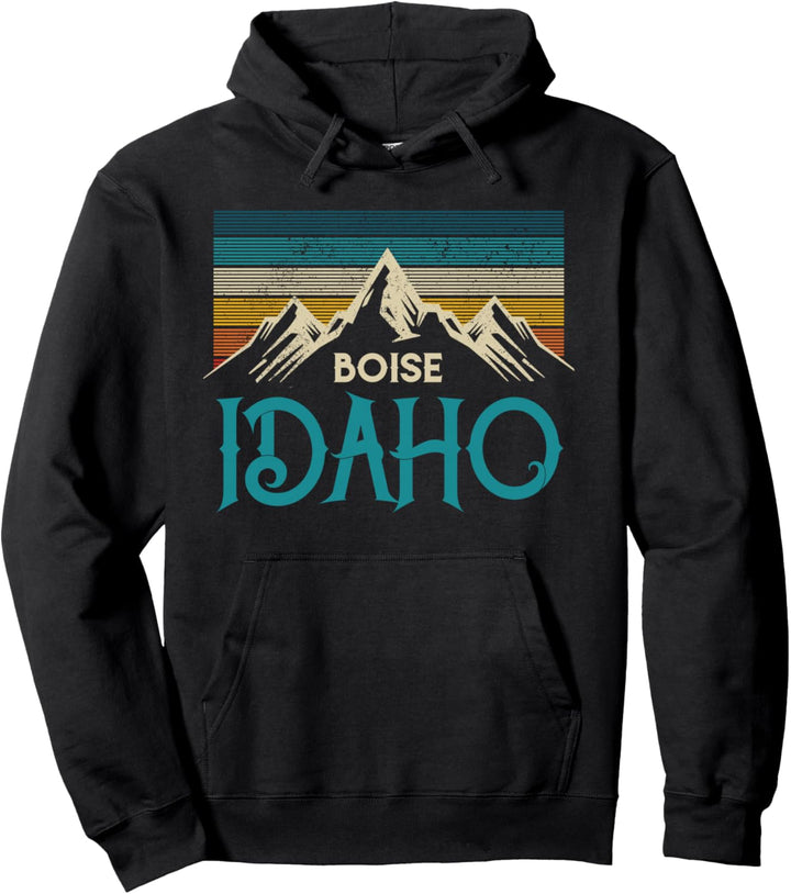 Boise Idaho Vintage Berge Souvenir Geschenk Pullover Hoodie