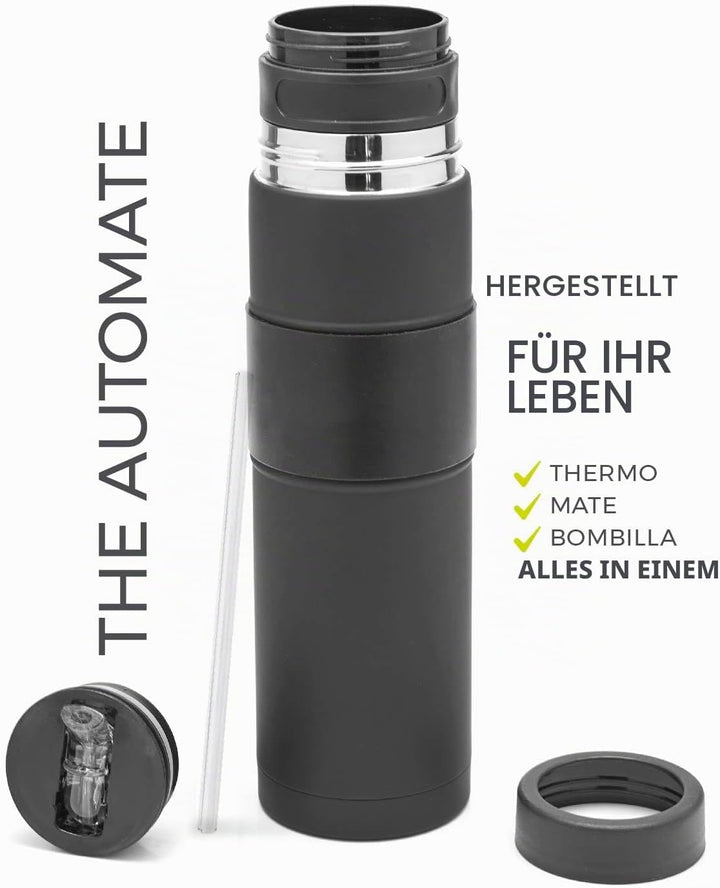 BALIBETOV 750 ml AutoMate Yerba Mate Thermobehälter – Mate Cup und Bombilla – Thermobehälter, Mate u