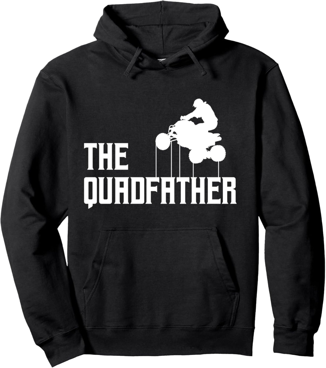 Der Quadfather Atv Hobby Motorsport Offroad Rider Terrain Pullover Hoodie